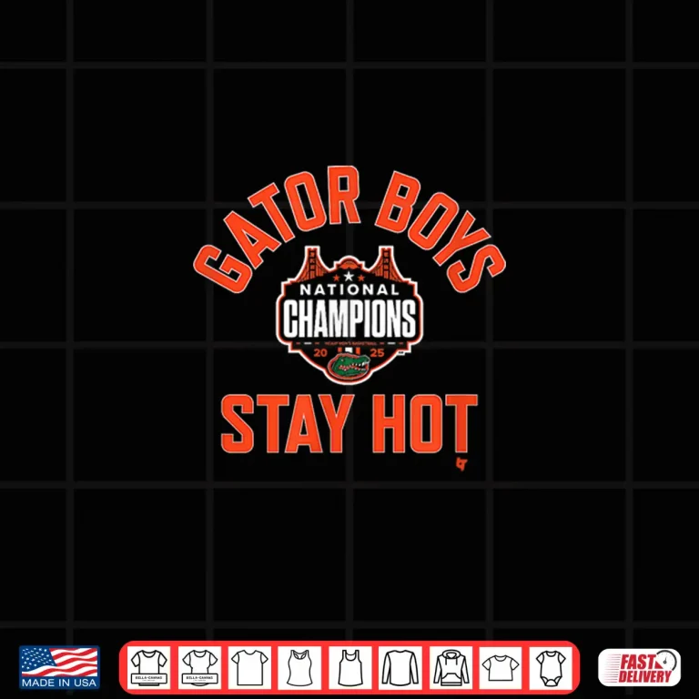 Design Florida Basketball Gator Boys Stay Hot 25 National Champs Shirt 4