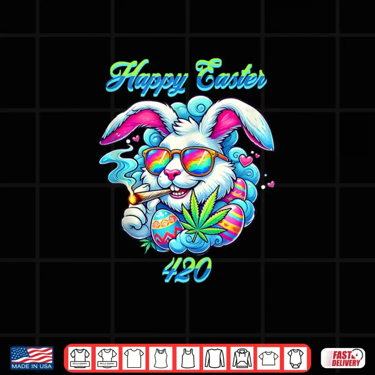 Design Happy easter 420 weed lovers design Funny Shirt 4
