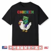 Vintage Chicken Jockey Zombie Pixel Art Zombie Gamerr Shirt