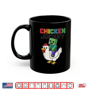 Mug Vintage Chicken Jockey Zombie Pixel Art Zombie Gamerr Shirt 4