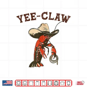 Design Yee Claw Funny Crawfish Cajun Seafood Festival Shirt 4