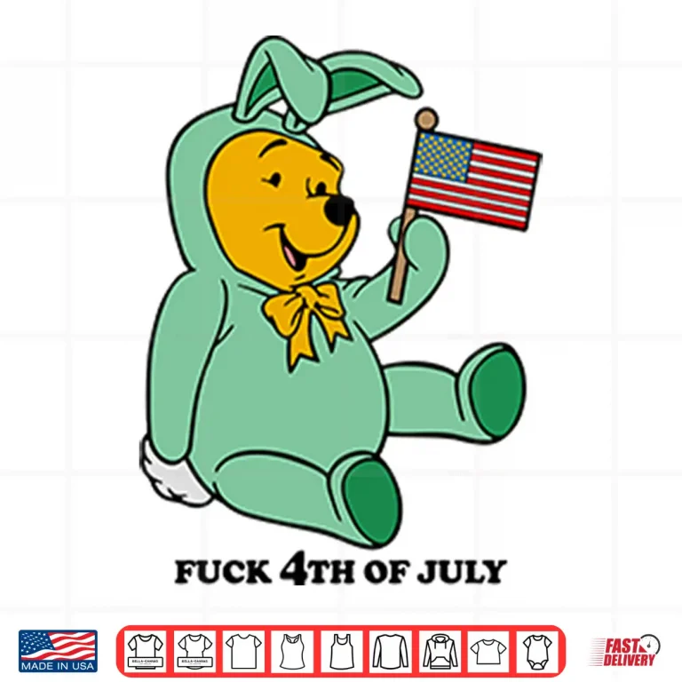 Design Winnie The Pooh Fuck 4th Of July Shirt