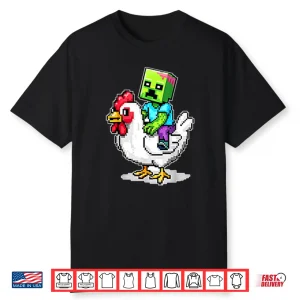 Minecraft Zombie Chicken Jockey Shirt