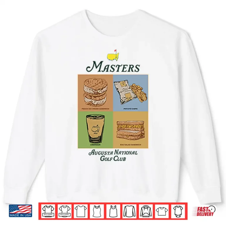 Sweatshirt The Masters Augusta National Golf Club Food List Shirt