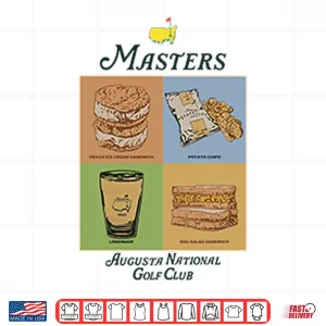 Design The Masters Augusta National Golf Club Food List Shirt