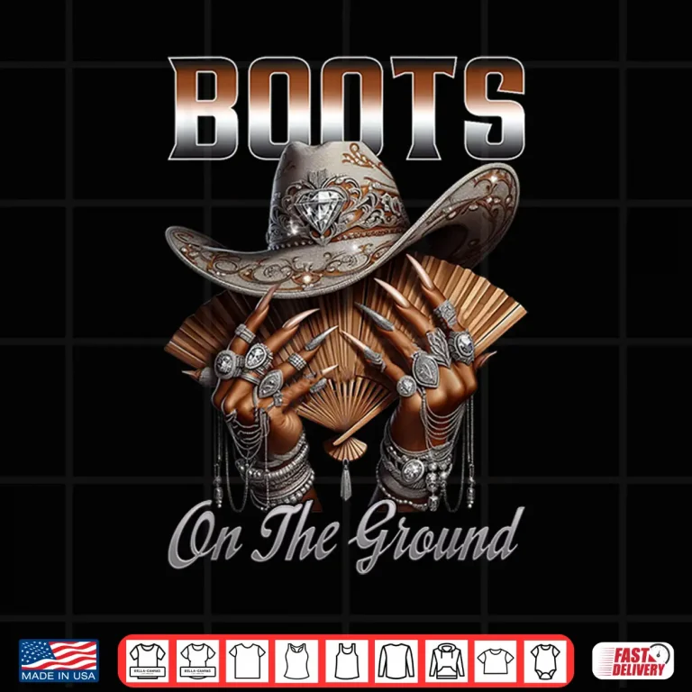 Design Boots On The Ground Boot Cowboy Western Cowgirl Linedance Shirt 1
