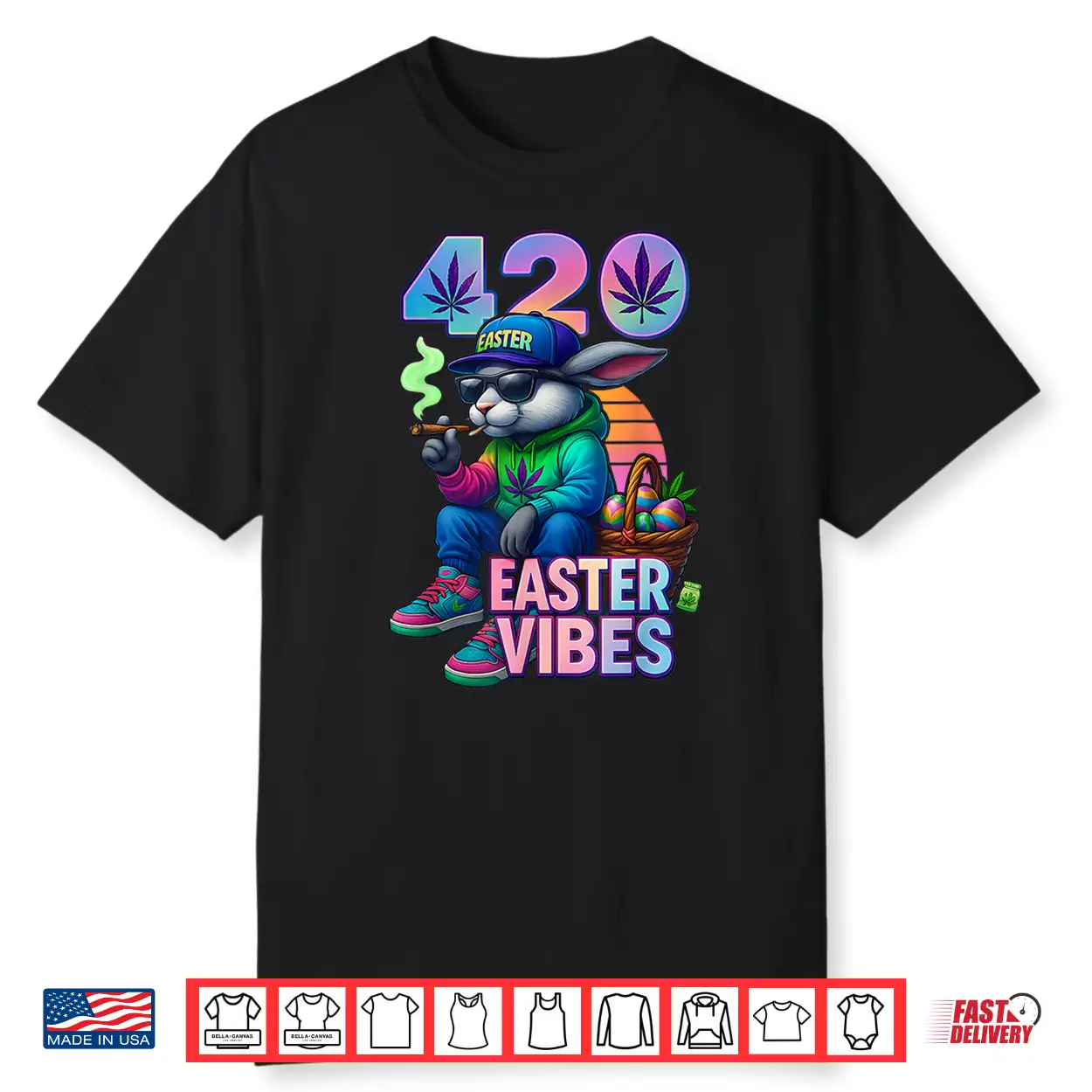 Funny 420 Easter Bunny Design Shirt Funny 420 Easter Bunny Design Shirt