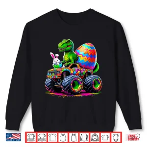 Sweatshirt Easter Day Bunny Monster Truck Eggs Dinosaur Rabbit Shirt 1