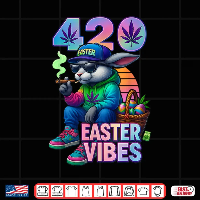 Design Funny 420 Easter Bunny Design Shirt 1