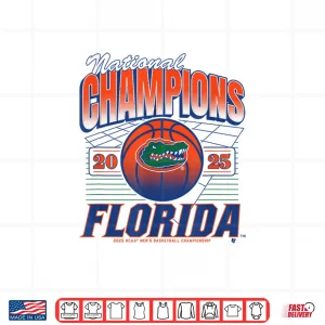 Florida Gators Basketball 2025 Ncaa Champions Grid Shirt 4 Design Florida Gators Basketball 2025 NCAA Champions Grid Shirt 1