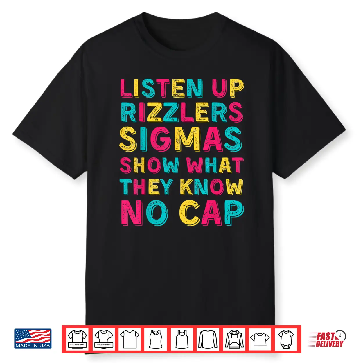 Funny Testing Shirt For Teachers   Listen Up Rizzlers Shirt