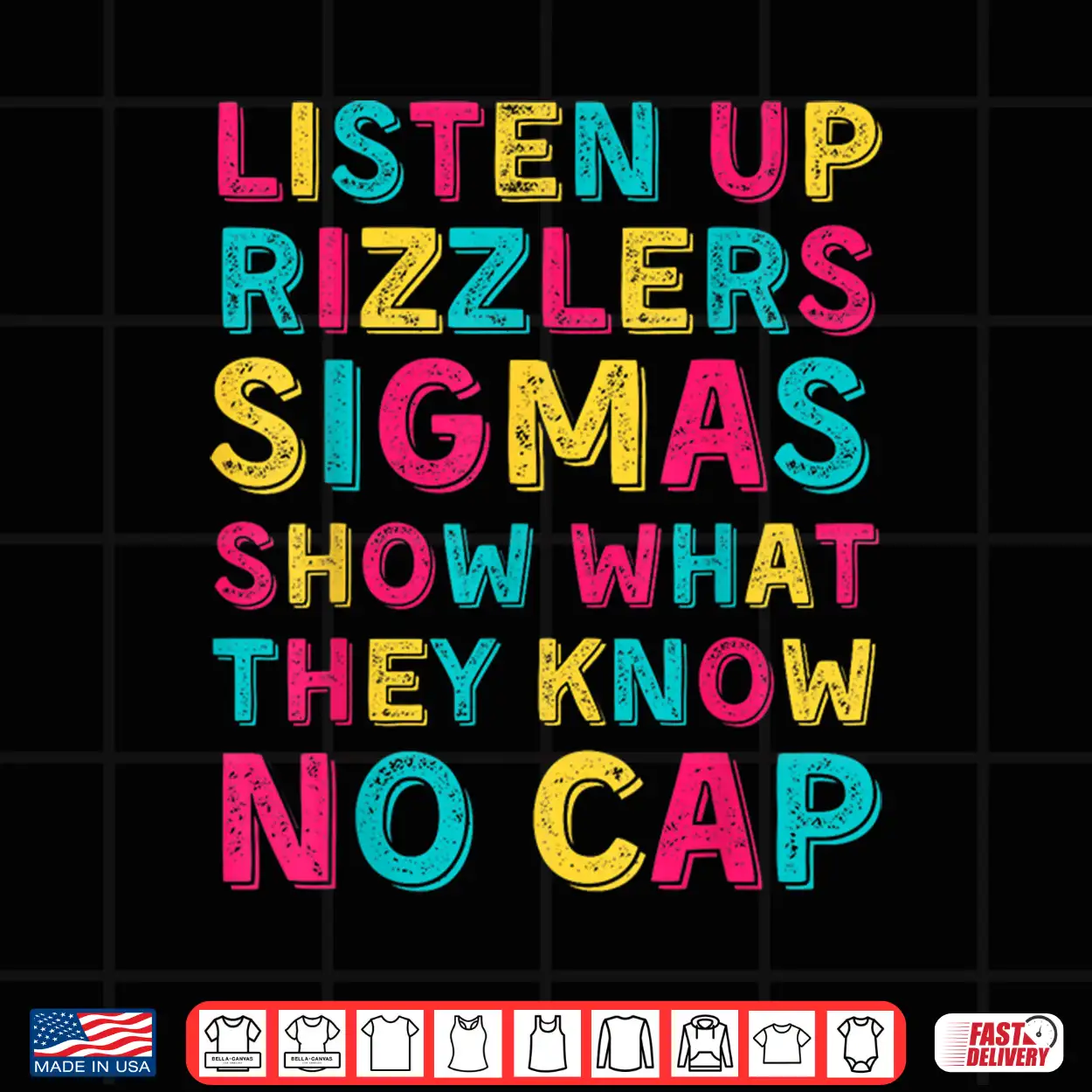 Funny Testing Shirt For Teachers   Listen Up Rizzlers Shirt