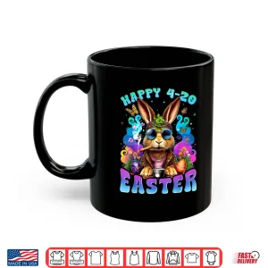 Mug Happy 420 Easter Bunny Smoking Weed Funny Shirt 1