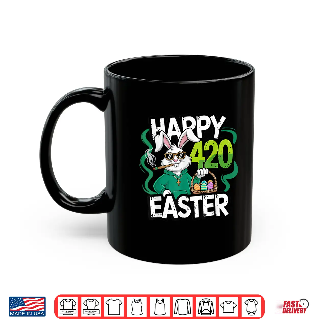 Happy 420 Easter Day Smoking Easter Bunny Shirt Happy 420 Easter Day Smoking Easter Bunny Shirt