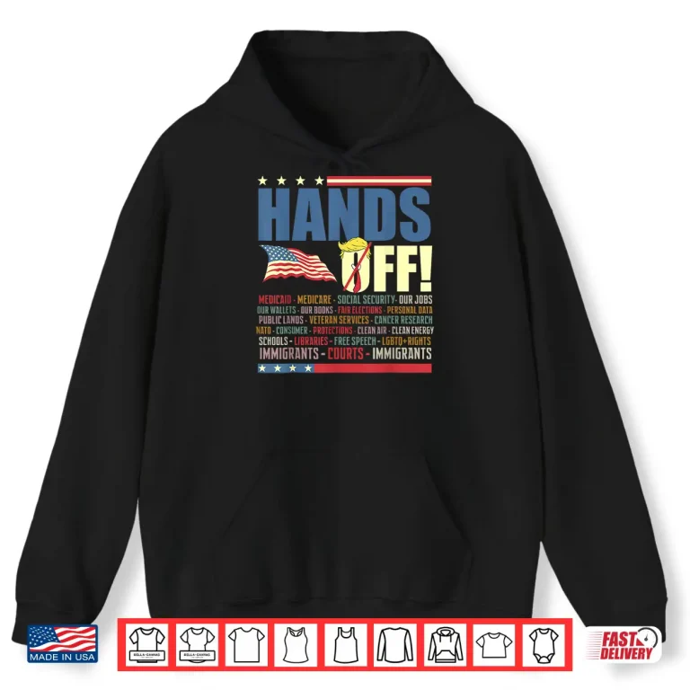Hoodie Resist Hands Off Protest Anti Trump Shirt 1