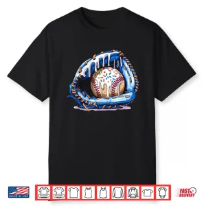 Baseball Drip Ice Cream Sprinkles Baseball Glove Shirt