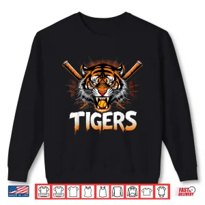 Sweatshirt Distressed Tigers Classic Game Day Shirt