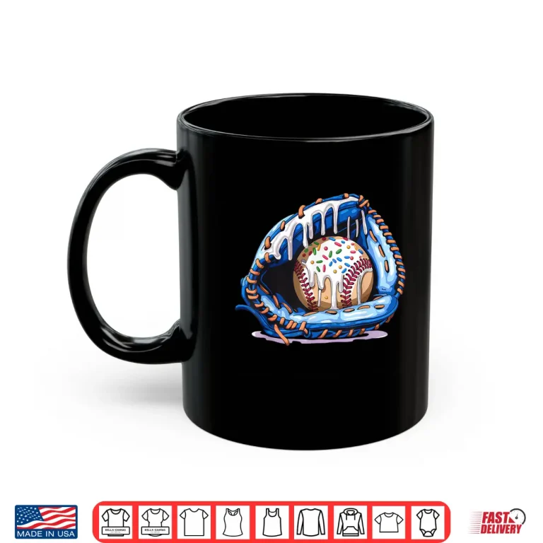 Mug Baseball Drip Ice Cream Sprinkles Baseball Glove Shirt