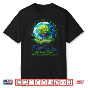 Earth Day 2025 55Th Anniversary Earth Day Shirt
