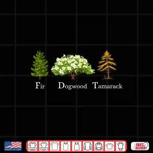 Design Fir Dogwood Tamarack Vintage Resist National Parks Shirt