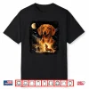 Vintage 90S Dachshund Howling At The Moon Wiener Dog Mom Shirt
