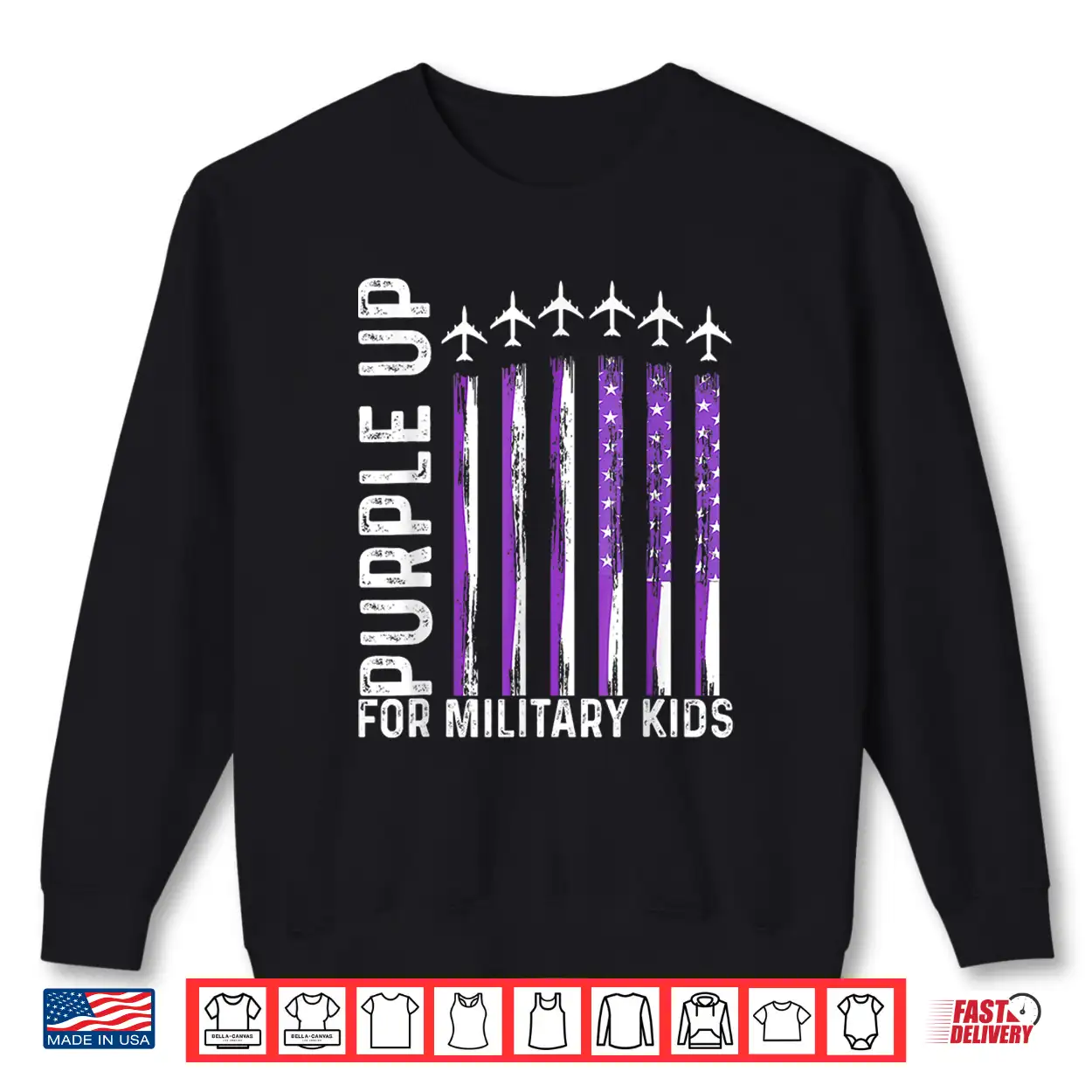 Purple Up For Military Kids Usa Flag Military Child Month Shirt Purple Up For Military Kids Usa Flag Military Child Month Shirt