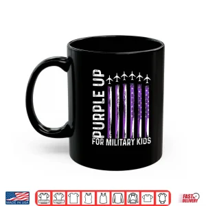 Purple Up For Military Kids Usa Flag Military Child Month Shirt 2 Mug Purple Up For Military Kids Usa Flag Military Child Month Shirt