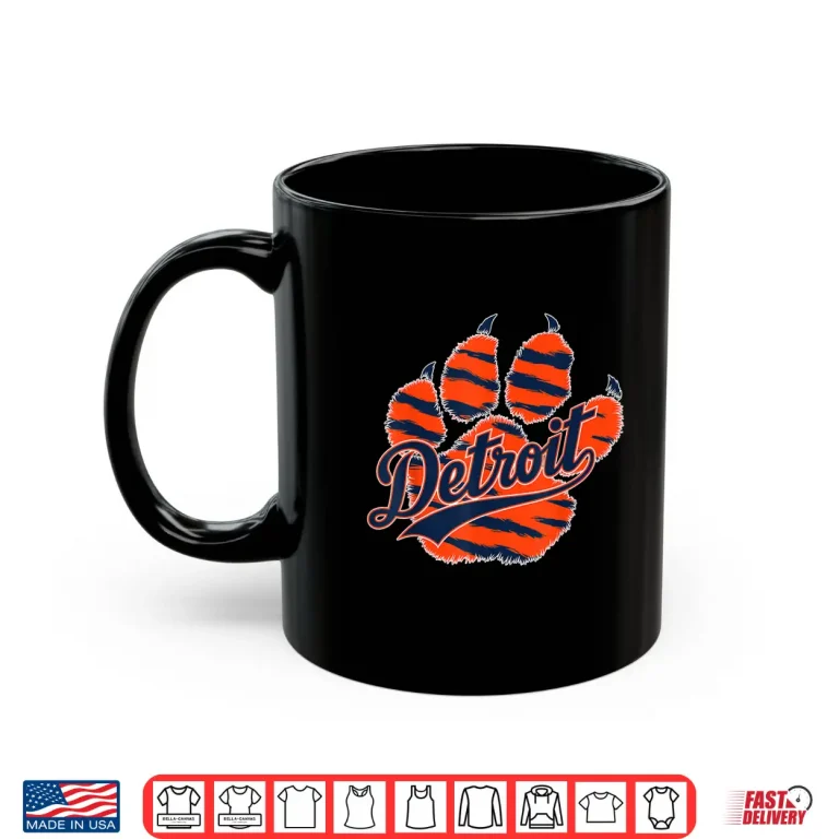 Mug Vintage Detroit Name Throwback Retro Styles Animal Shirt