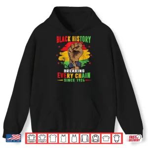 Hoodie Black History Month Celebrate Black Freedom Day Men Women Shirt 1
