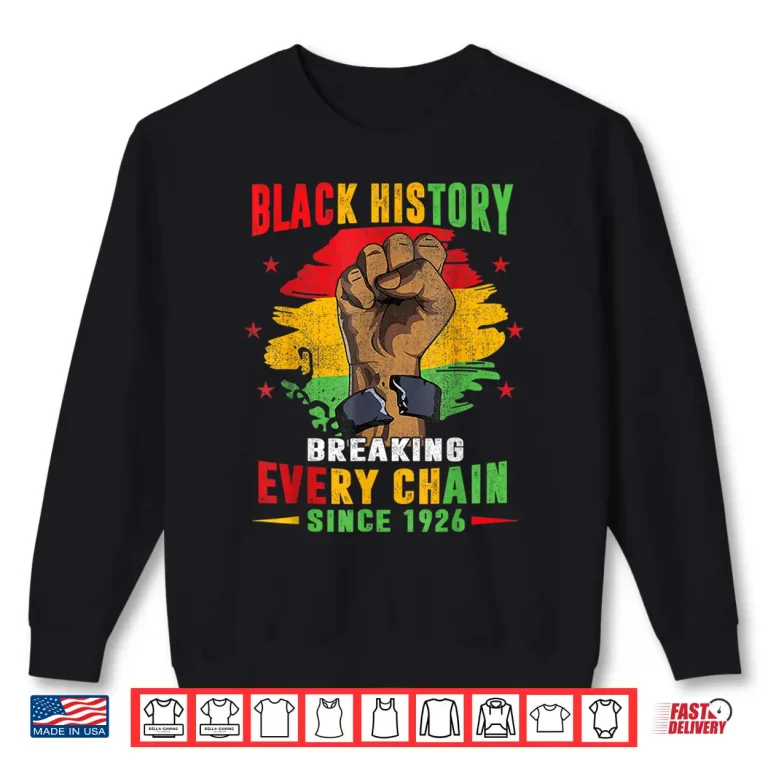 Sweatshirt Black History Month Celebrate Black Freedom Day Men Women Shirt 1