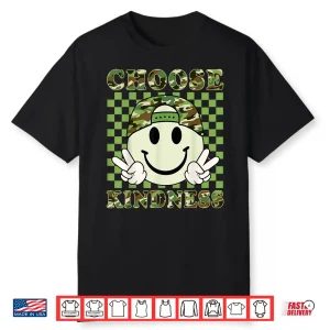 Choose Kindness Camo Be Kind Inspirational Kids Boy Positive Shirt
