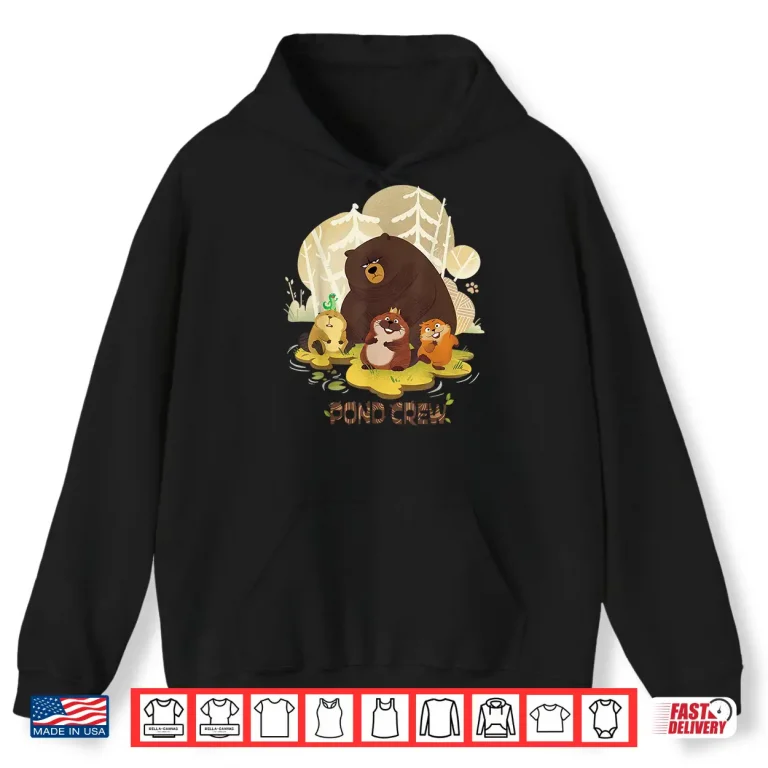 Hoodie Disney Pixar Hoppers Pond Crew Mabel King George Ellen Tom Shirt 1