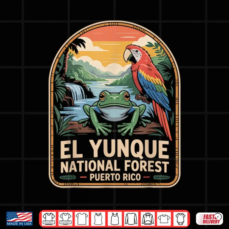Design El Yunque National Forest Shirt Wildlife Puerto Rico Shirt 1