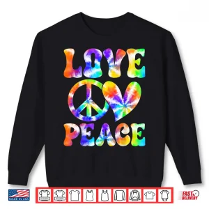 Sweatshirt ValentineS Day Love Peace Heart Tie Dye Couple Shirt 1
