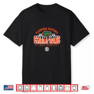 Florida Gators Men’S Basketball Sec Champs 2025 Royal Shirt