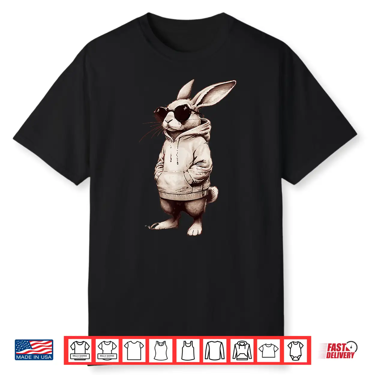 Bunny Face With Sunglasses Easter Day Shirt Bunny Face With Sunglasses Easter Day Shirt