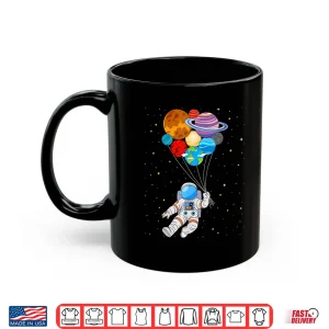 Mug Astronaut Holding Planet Space Art for Boys Girls STEM Shirt