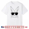 Bunny Face With Sunglasses For Boys Men Kids Easter Day Shirt