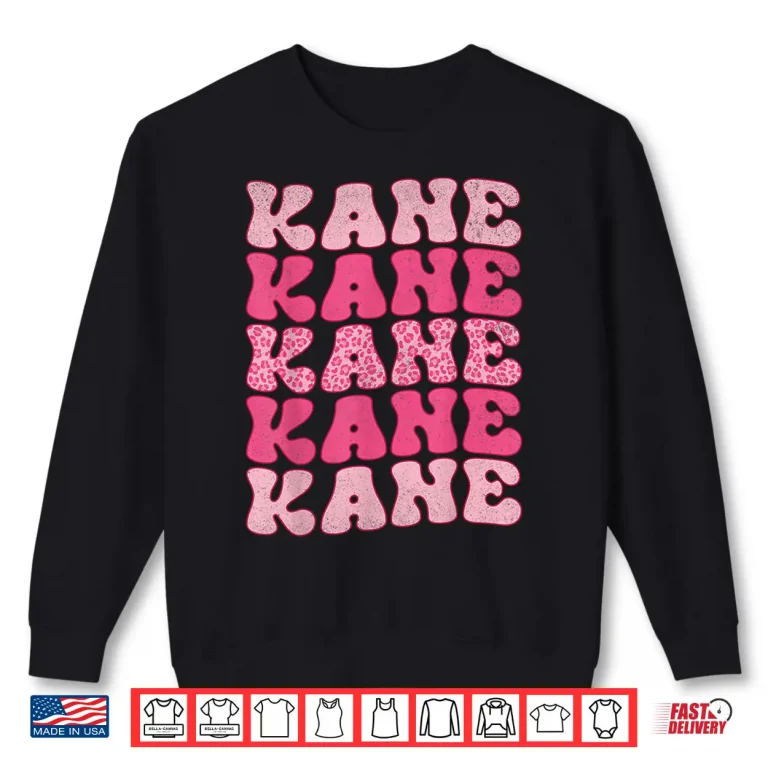 Sweatshirt Retro Kane First Name Personalized Kane Groovy Vintage Shirt