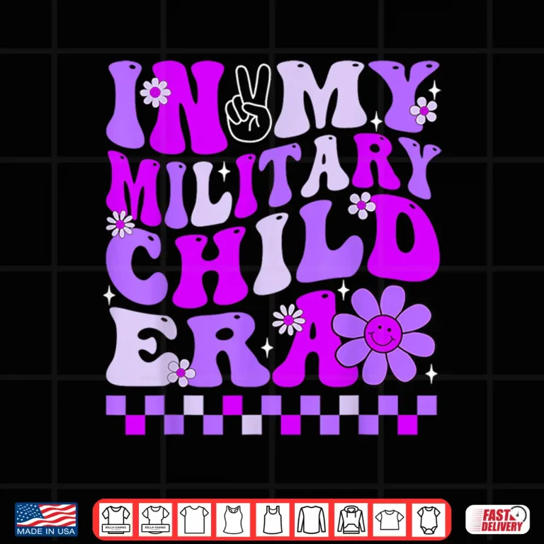 Design Purple Up For Military Kids In My Military Child Era Month Shirt