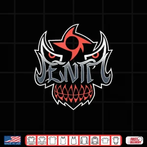 Design Penta Mask In Black Color Shirt