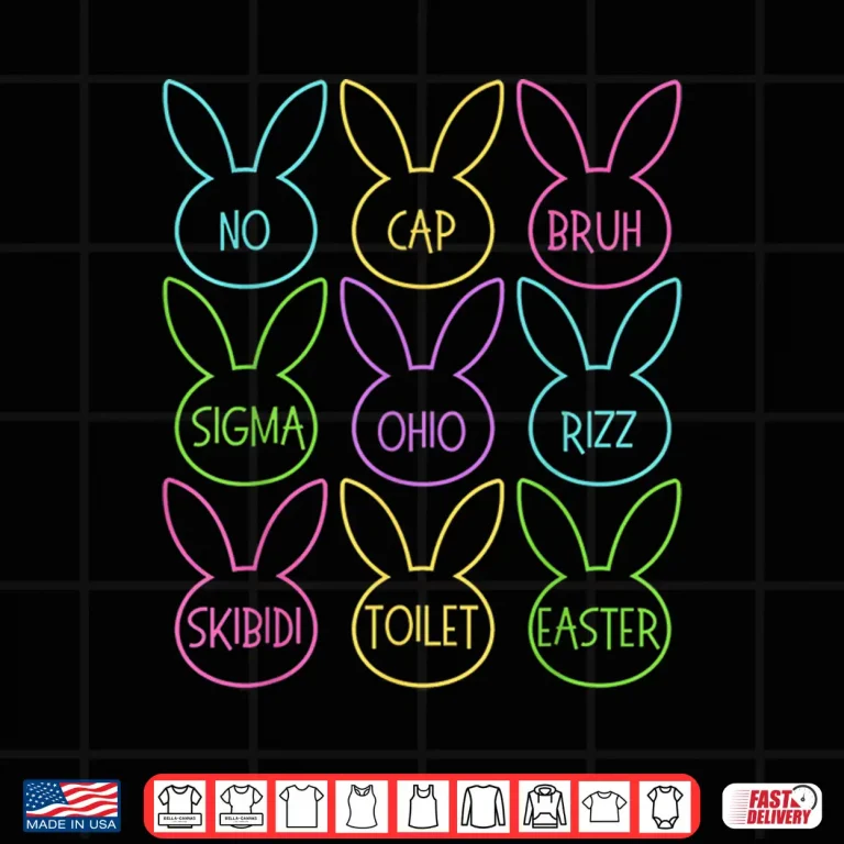 Design Funny Skibidi Easter Day Egg Funny Rizz Meme Easter Hunt Day Shirt