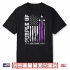 Purple Up For Military Kids Flag Military Child Month Shirt