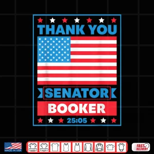 Design Thank You Senator Cory Booker 25 hours and 5 minutes Shirt