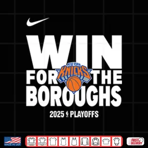 Design New York Knicks Win For The Boroughs 2025 Playoffs Shirt
