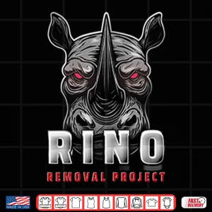 Design Rino Removal Project Logo Shirt