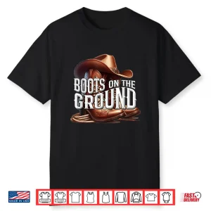 Boots On The Ground, Cowgirl Linedance, Boot Cowboy Western Shirt