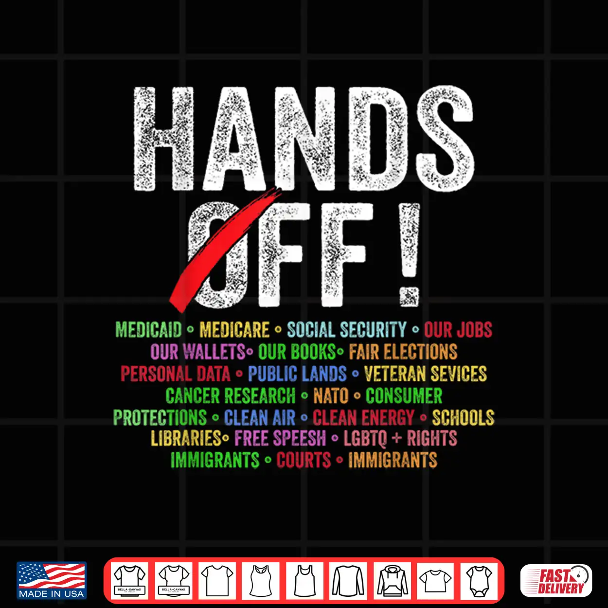 Hands Off Protest Social Security And Medicare Protest Tshirt Hands Off Protest Social Security And Medicare Protest Tshirt