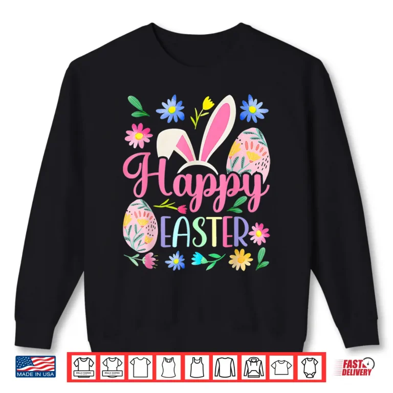 Sweatshirt Happy Easter Bunny Spring Easter Egg Easter Shirts For Women Shirt