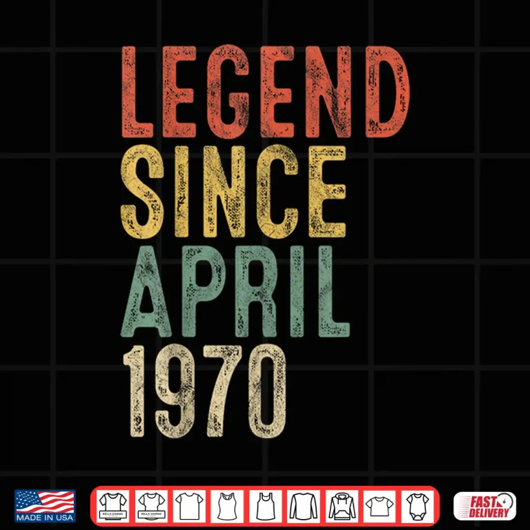 Design Legend 1970 55th Birthday Gifts for Men Women 55 Year Old Shirt